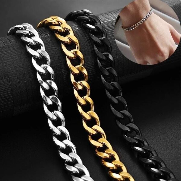 1Pc Plain Chain Bracelet - Image 3